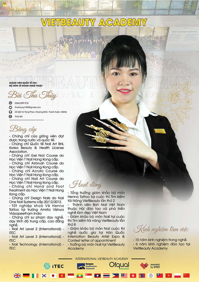 Giáo viên quốc tế iTEC bộ môn Nail Tech | VietBeauty Academy