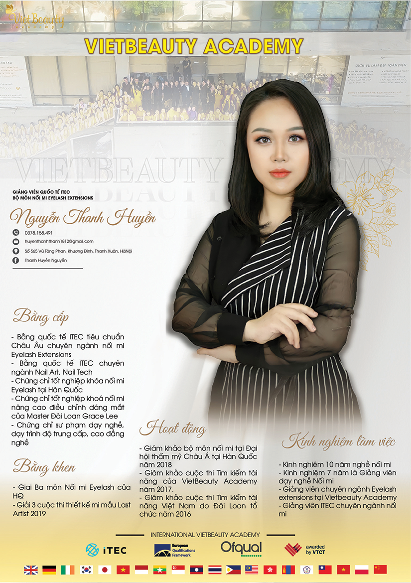 Giảng viên Quốc tế iTEC bộ môn nối mi | VietBeauty Academy