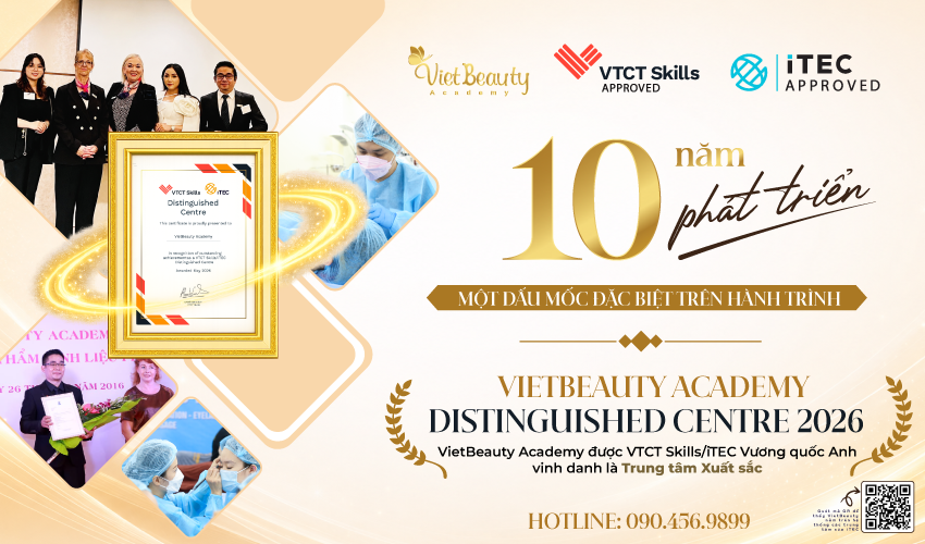 VietBeauty Academy được VTCT Skills iTEC Vương quốc Anh vinh danh là Trung tâm Xuất sắc năm 2026 | VietBeauty Academy VietBeauty Academy được VTCT Skills iTEC Vương quốc Anh vinh danh là Trung tâm Xuất sắc năm 2026 | VietBeauty Academy